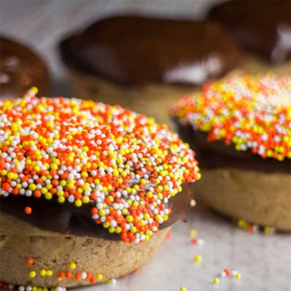 Healthy Indulgence: Dandelion Tea Donuts with Chocolate Frosting
